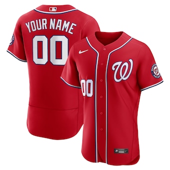 mens nike scarlet washington nationals alternate authentic c